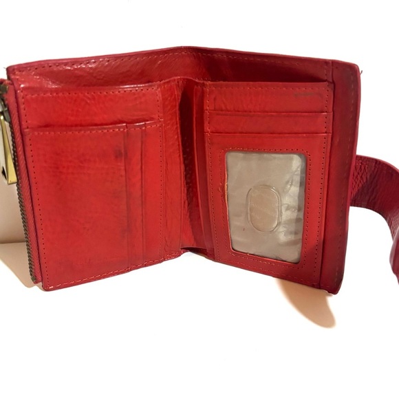 Fossil Red Leather Women's Wallet - Picture 2 of 4